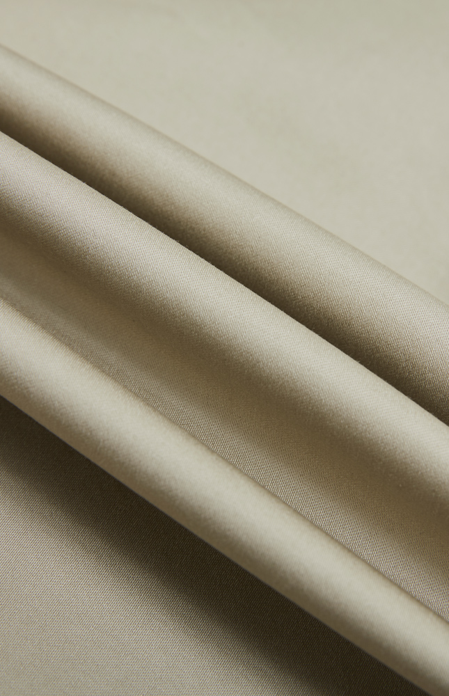 象牙色再生纤维棉混纺夏季休闲裤